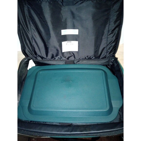 Pyrex Portables Carrying Case Bag Insulated Carrier With Lid, Cold Pack & Straps - Picture 4 of 16